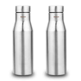 Montavo by FnS Aqua Stainless Steel Water Bottle Set of 2 (Capacity 1 ltr)